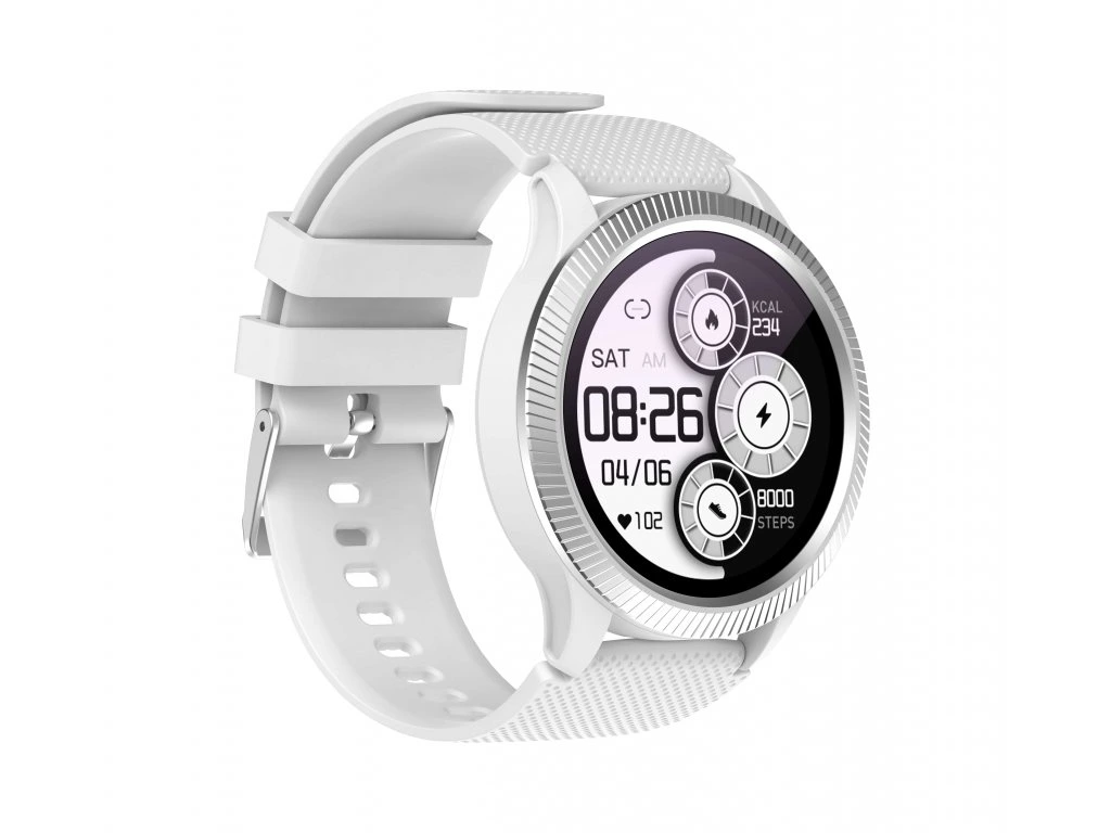 Smart hodinky Carneo ATHLETE GPS - strieborné
