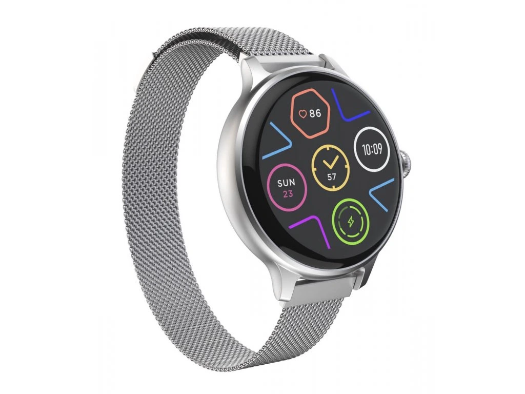 Smart hodinky CARNEO Hero mini HR+ strieborné