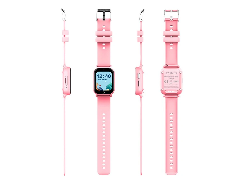 Detské smart hodinky Carneo GUARDKID+ 4G Tiny - ružové