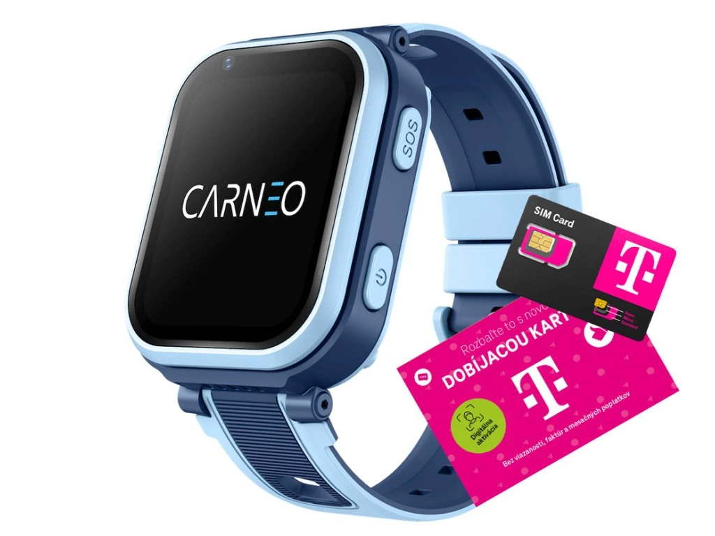 Detské smart hodinky Carneo GUARDKID+ 4G ULTRA - modré