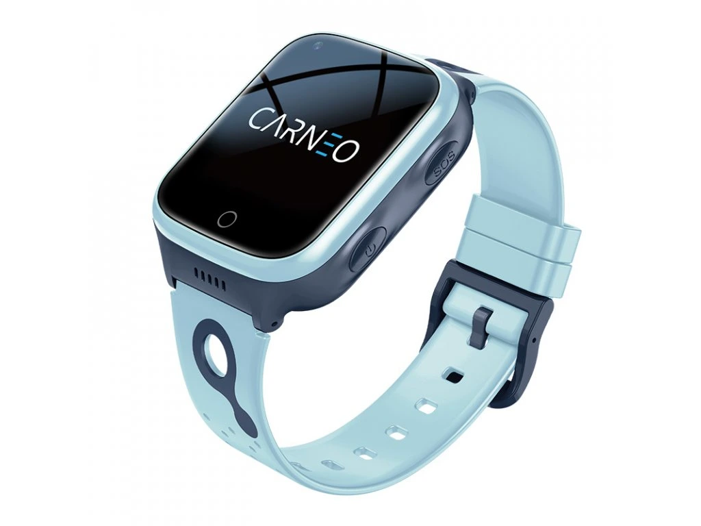 Smart hodinky Carneo GUARDKID+ 4G Platinum - modré