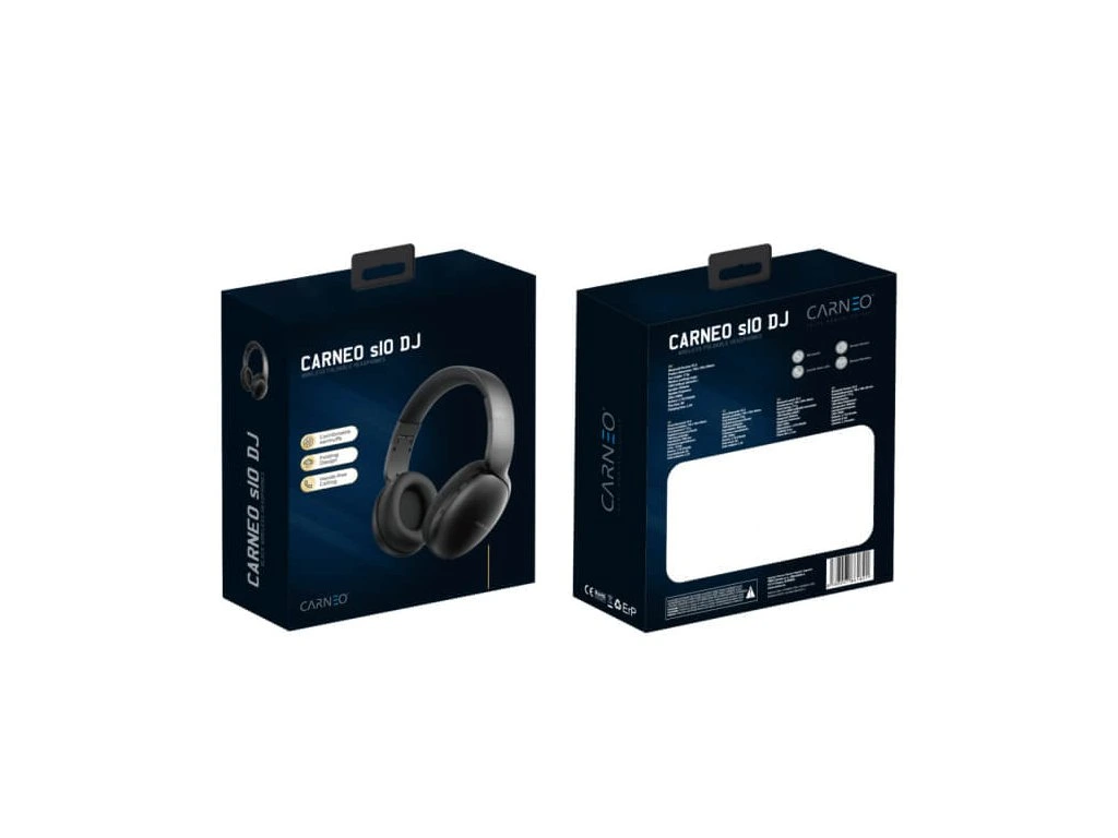 Bluetooth slúchadlá Carneo S10 DJ - čierne