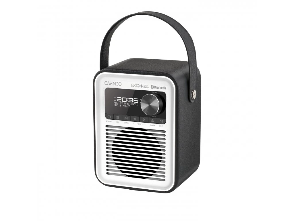 Rádio Carneo D600 DAB/FM - čierne / biele