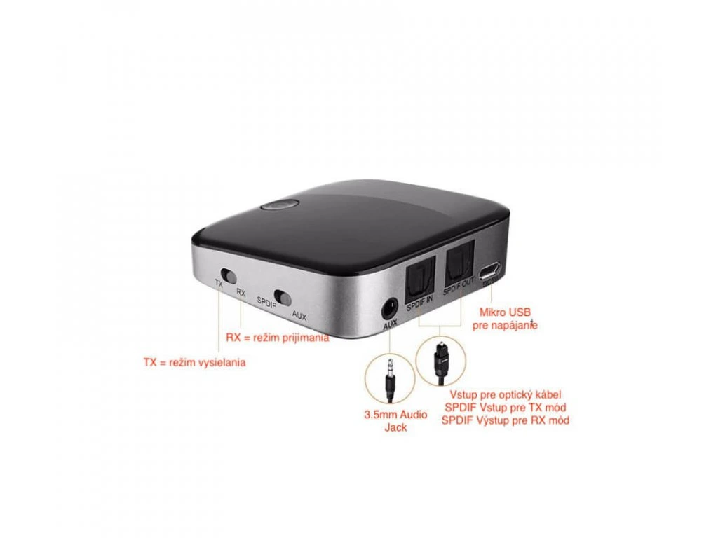 Bluetooth audio prijímač a vysielač Carneo BT-269
