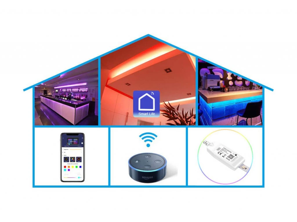 Led pás 5m Carneo Smartlight RGBW