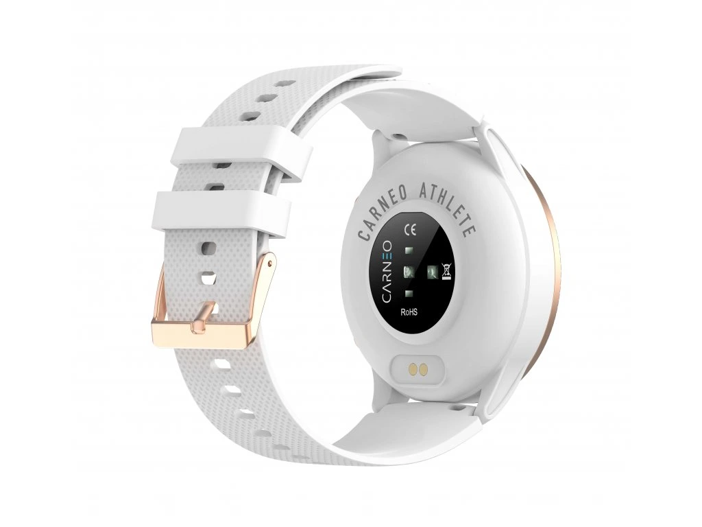 Smart hodinky Carneo ATHLETE GPS - zlaté + slúchadlá