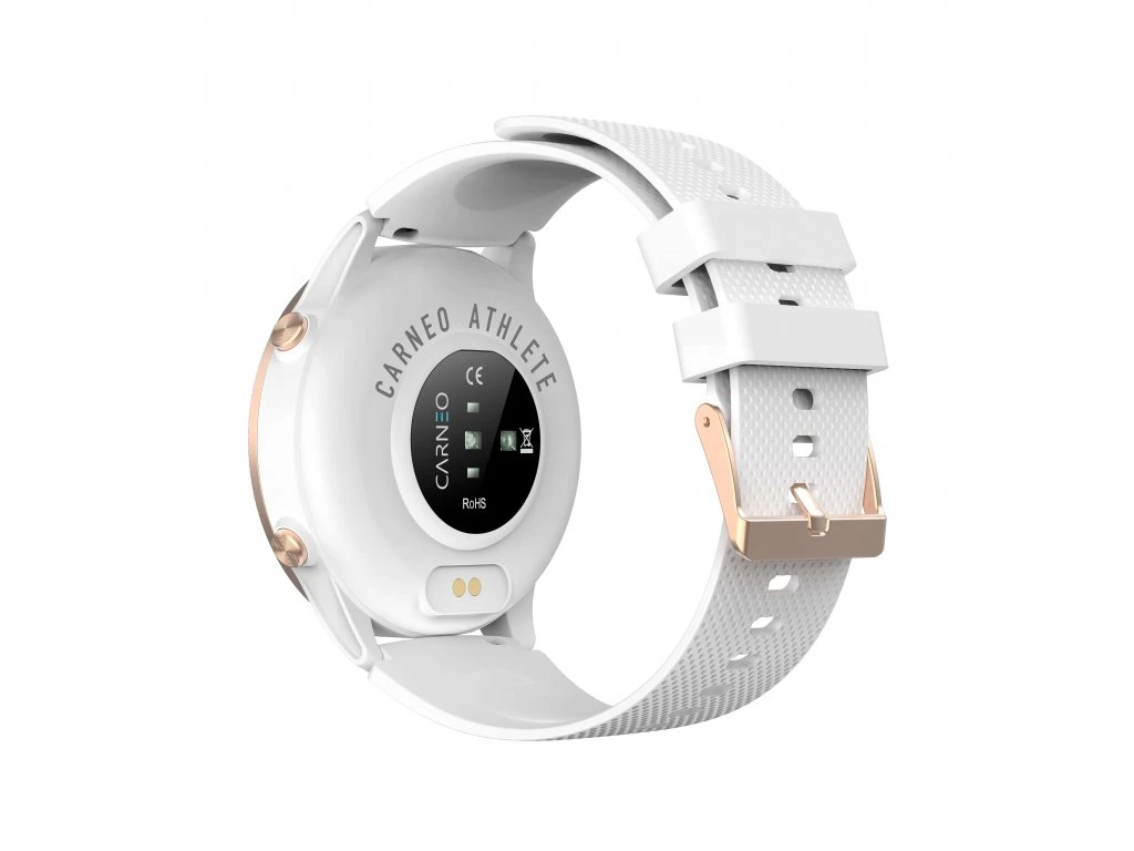 Smart hodinky Carneo ATHLETE GPS - zlaté + slúchadlá