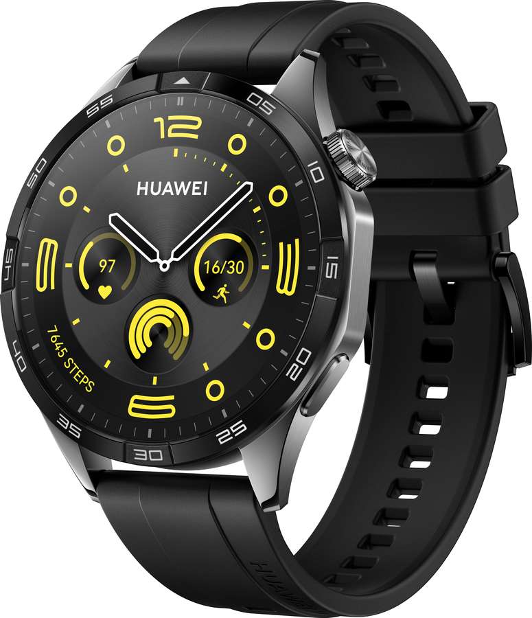 55020BGS HUAWEI WATCH GT4 46 mm Black Stainless steel/Black strap Phoinix-B19F