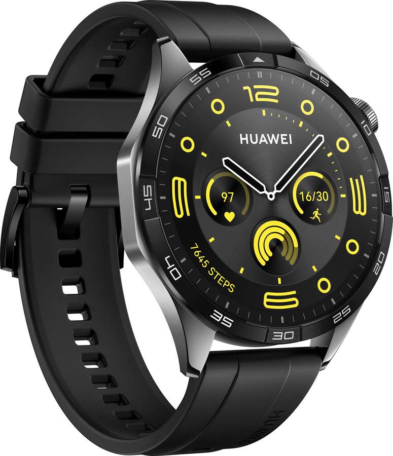 55020BGS HUAWEI WATCH GT4 46 mm Black Stainless steel/Black strap Phoinix-B19F