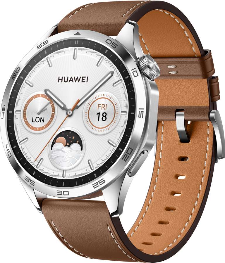 55020BGW HUAWEI WATCH GT4 46 mm Silver /Brown strap Phoinix-B19L