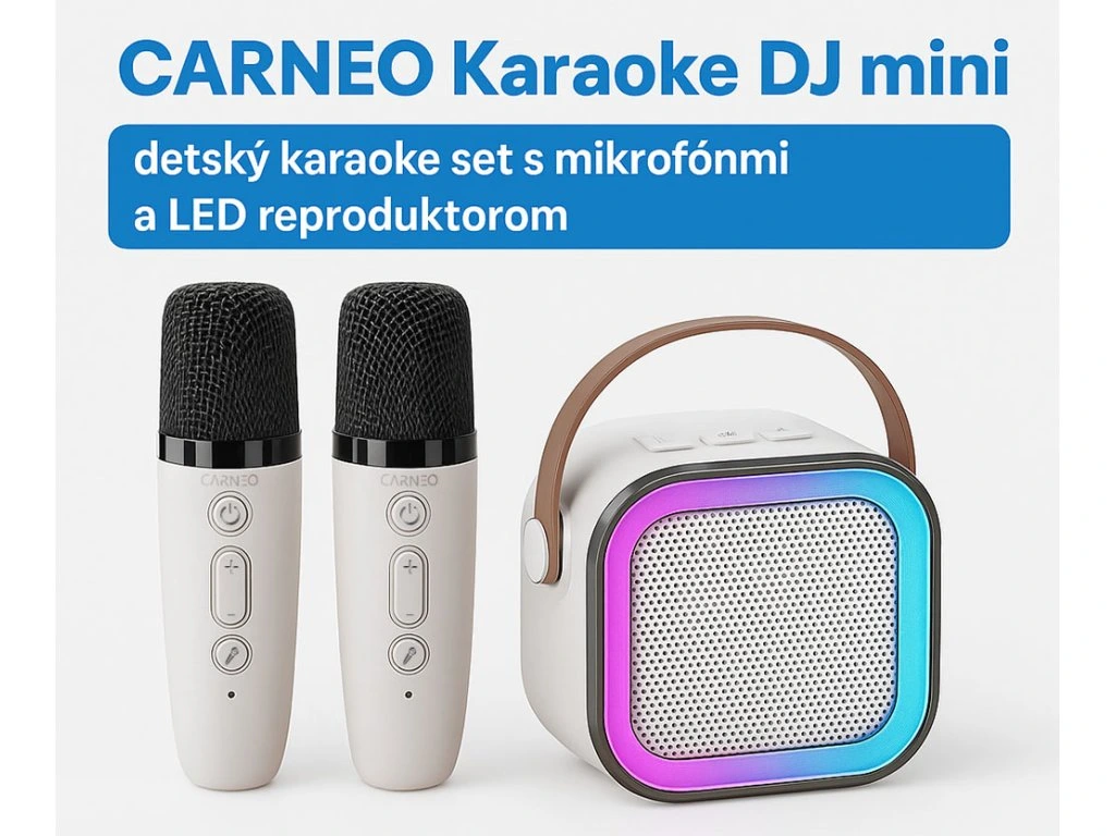 Detský karaoke set CARNEO Karaoke DJ mini