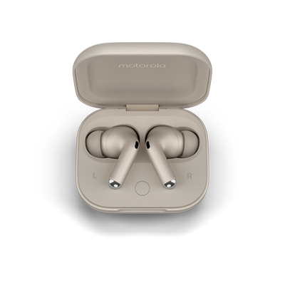 Motorola Moto Buds+ (Sound by BOSE), kremové