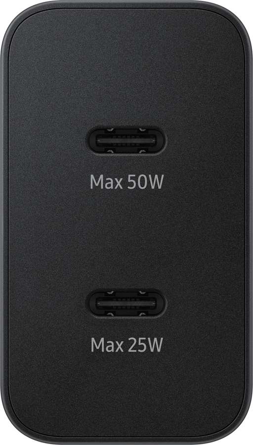 Samsung cestovná nabíjačka EP-T5020XBEGEU, 50W + USB-C/USB-C kabel 5A 1.8m Super Fast, čierny