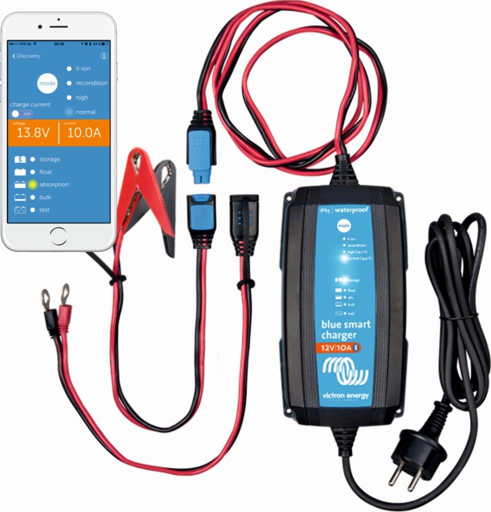 Chytrá nabíjačka batérií BlueSmart 12V/10A IP65+DC konektor