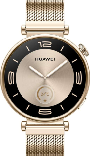 55020BJA HUAWEI WATCH GT4 41 mm Gold/Gold Milanese strap Aurora-B19M