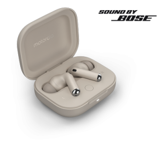Motorola Moto Buds+ (Sound by BOSE), kremové